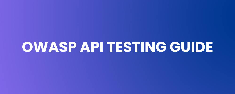 OWASP API Testing Guide