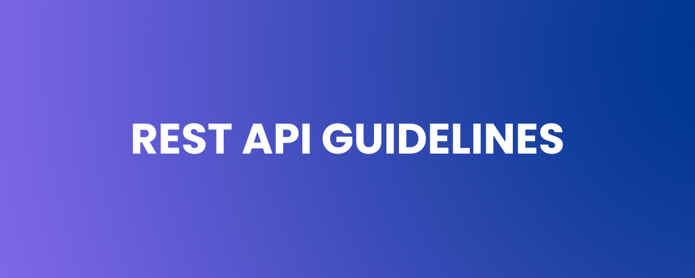 REST API Guidelines